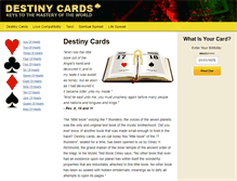 Tablet Screenshot of destinycards.org